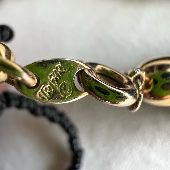 Tarifari Vintage 80’s Black Glass Seeded Multi Strand Choker Necklace - Picture 4 of 4